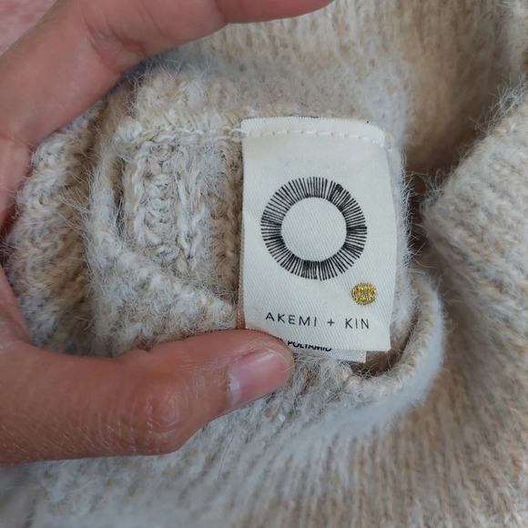 Anthropologie Akemi & Kin Rosie Pointelle Pullover Sweater One Size - Picture 5 of 6